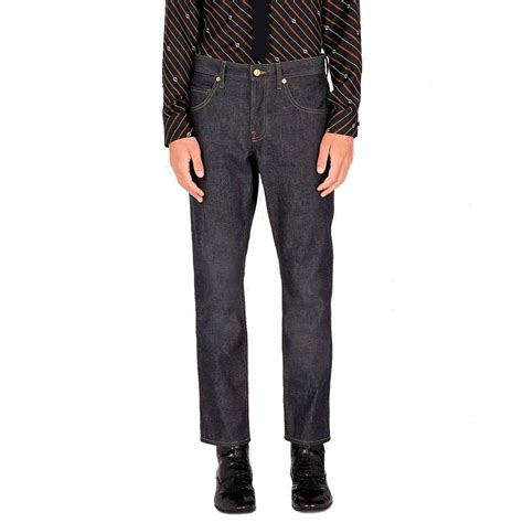 gucci 2 colori pantaloni|gucci tapered jeans.